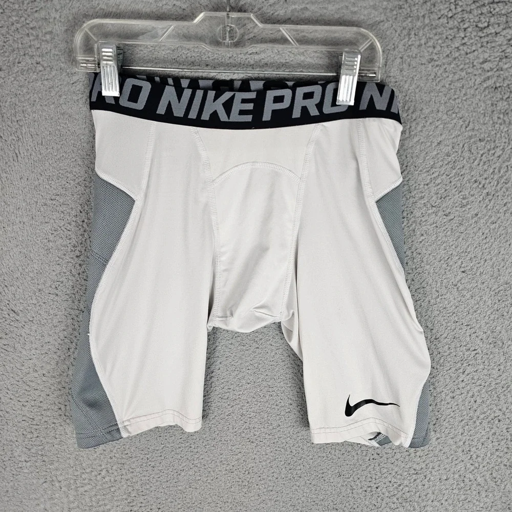 Nike Compression Shorts Mens S White MLB Pro Training Athletic Base Layer 28048